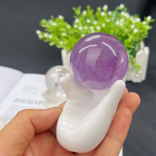 Home Decoration Crystal Ball Base Ceramic Sphere Display Stand 30-60mm Sphere - Picture 3 of 7