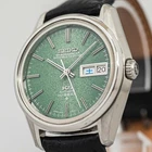 OH Serviced *Vintage 1972* KING SEIKO Hi-Beat 5626-7040 AT Green KANJI 36mm Mens