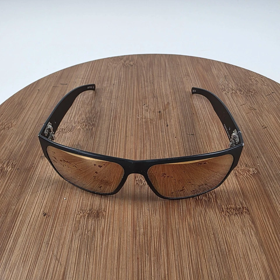 Gatorz Delta Sonnenbrille Herren schwarz braun getönt Aluminium mit Seitenschutz Hergestellt in den USA - Bild 1 von 4