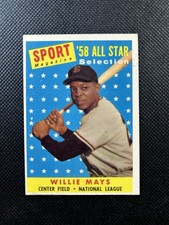 1958 Topps #486 Willie Mays All Star SF Giants mid-level EX HOF        B58#486A1