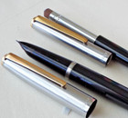 1950s Parker 21 Custom Gold filled Caps Black Parker 21 Fountain pen Pencil Box — photo 4