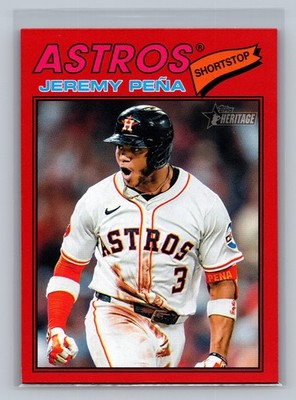 2026 Topps Heritage Jeremy Peña #283 Red
