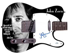 John Zorn Signed Custom Graphics Photo Guitar ACOA