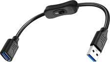 USB 3.0 Cable with On/Off Switch Type A Male to Female Extension Cable...