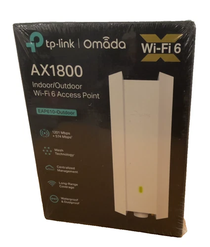 NEW TP-Link EAP610-Outdoor AX1800 Wireless Dual-Band Indoor/Outdoor Access Point
