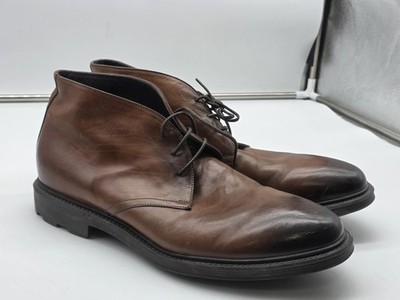 To Boot New York Boots Mens Size 11 Brown Leather Dress Chukka Italy Damaged