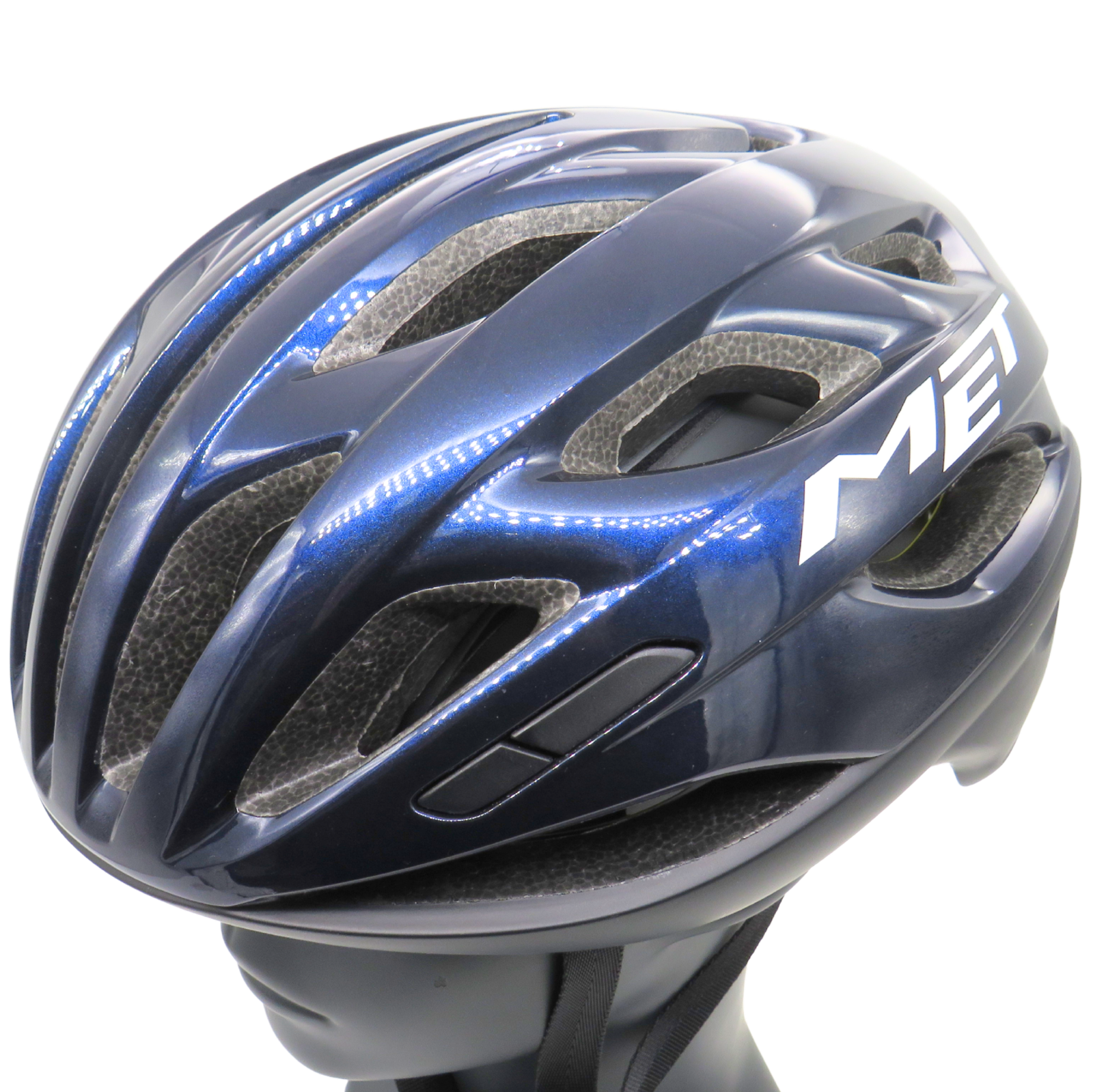MET Helmet Estro MIPS Road Large 58-61cm Polycarbonate Shell 18 Vents Blue -H