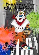 Shani Moyal- Mixed Media on Canvas "Tony CoCo Zini BLEED"