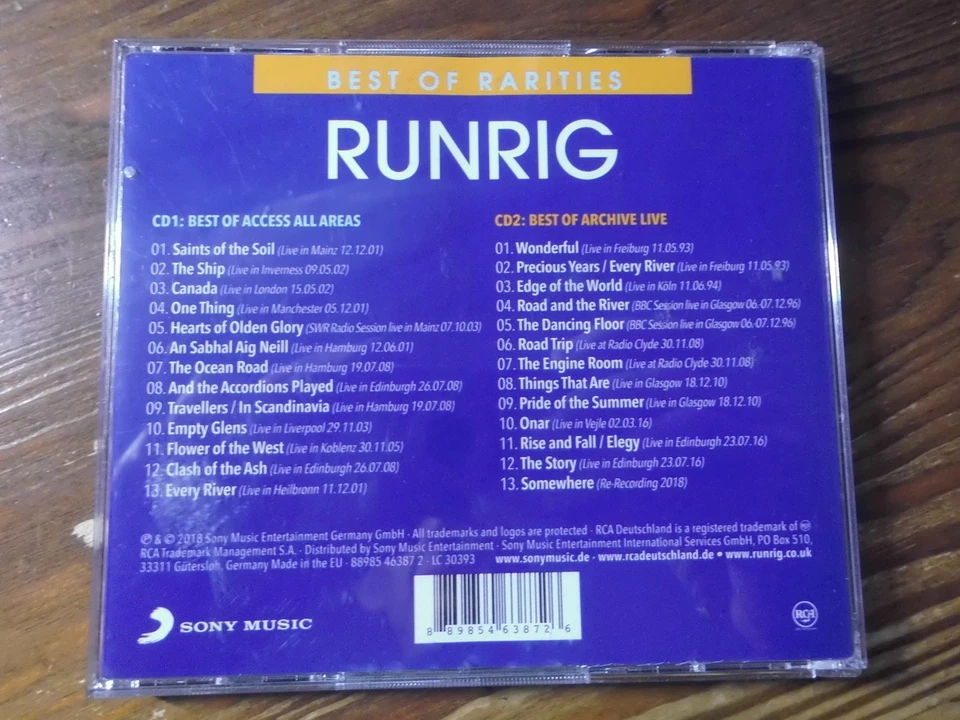 RUNRIG 2CD: BEST OF RARITIES (EUROPE; RCA – 88985463872) - Bild 4 von 4