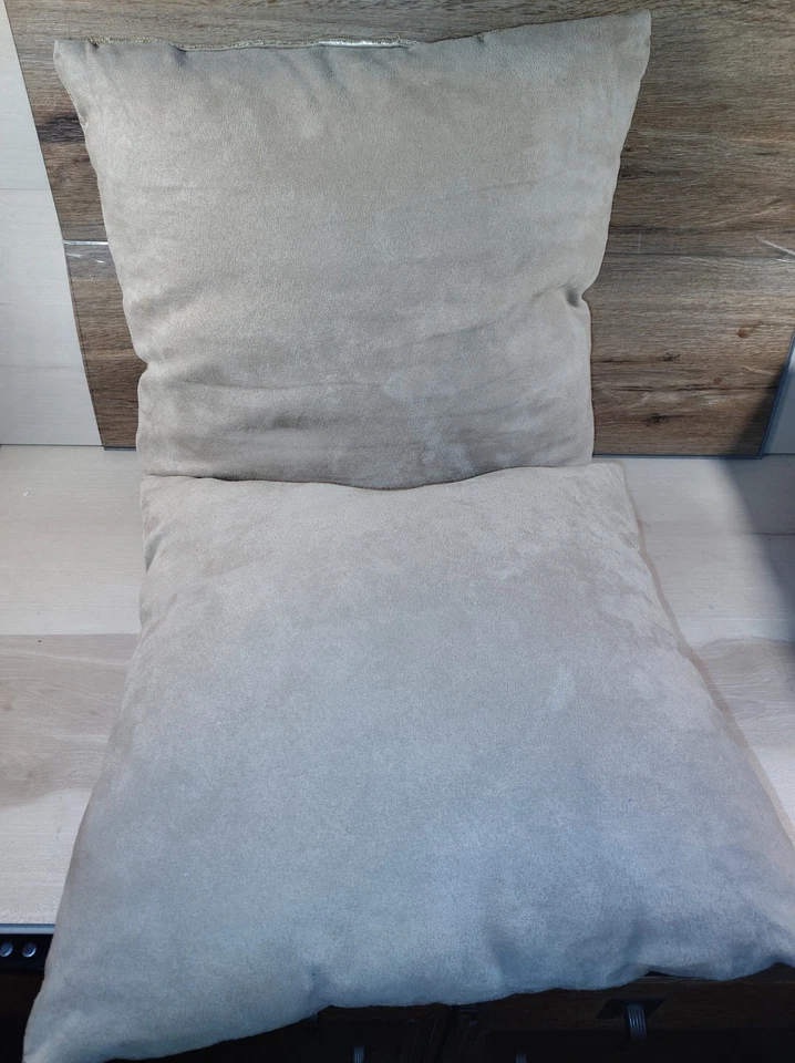 Tan pinecone branch rustic tapestry pillow 16"sq. Cabin decor n8 - Image 3 of 3