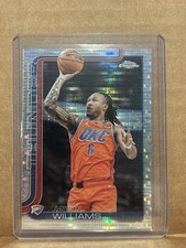2025-26 Topps Chrome Basketball Jaylin Williams Pulsar Thunder