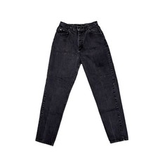 Lee Riders Jeans Women's 12 Med Vintage Straight Leg USA Made 100 Cotton Black