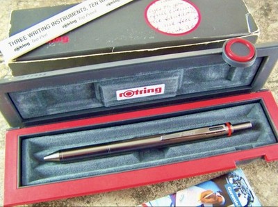 Rotring Quattro Pen Pencil Vintage 1990s Mint w/ Case Box #502700
