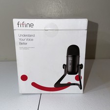 FIFINE USB Podcast Microphone, Black K678
