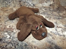 Vintage Brown Pound Puppies 8” Puppy Small Plush Stuffed Animal Tonka 1985