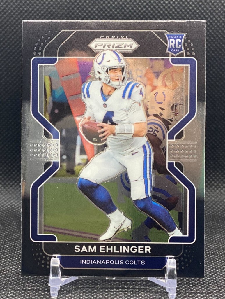 Sam Ehlinger 2021 Panini Chronicles Prizm Black #PB-18 RC Colts VERY CENTERED