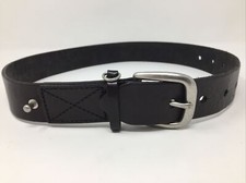 GAP Black Womens Leather Belt M Adjustable 28" long