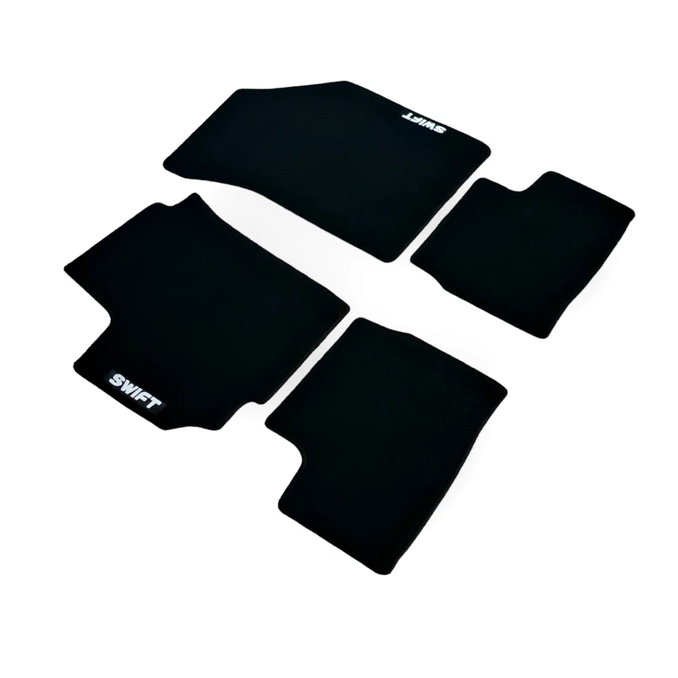 Alfombrillas de terciopelo para coche Suzuki Swift impermeables negras alfombras forros automáticos Foto 3 de 4