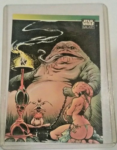 Carta promozionale Jabba the Hutt da Topps Star Wars Galaxy 1993 - Foto 1 di 4