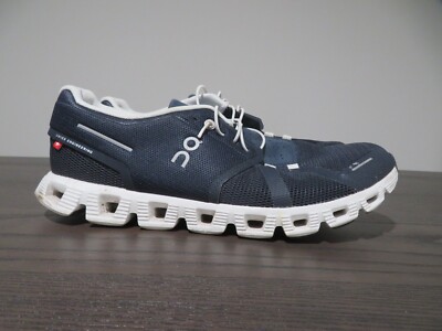 On Cloud 5 Mens 9.5 Shoes Running Walking Blue Sneaker Gym Trainer Swiss