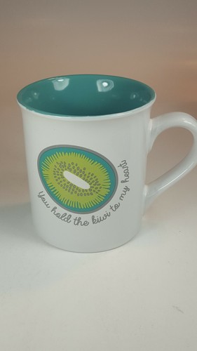 You Hold The Kiwi To My Heart Coffee Mug - Love Your Mug- Fruit - Vegetarian FUN - Imagen 2 de 8