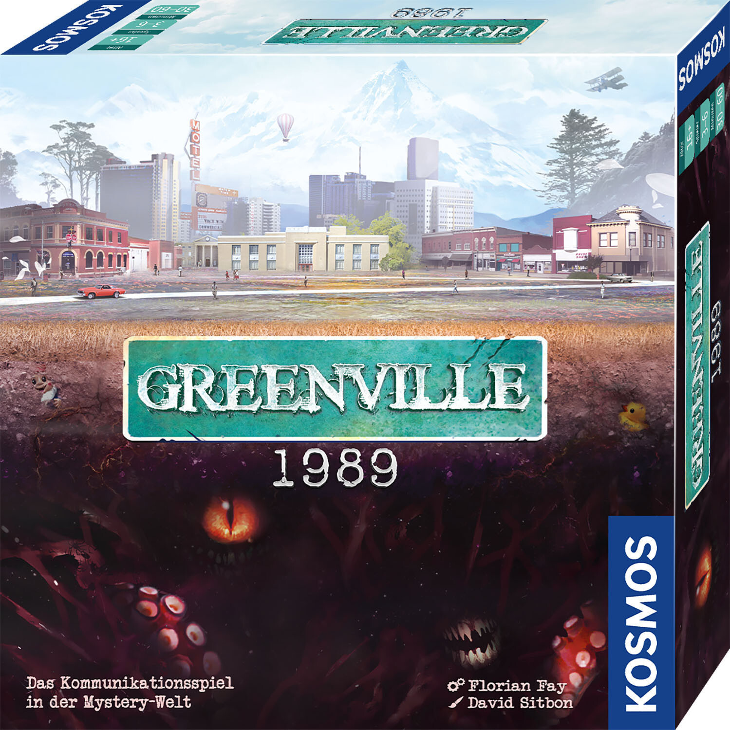 Greenville 1989 jeu de societe d horreur cooperatif pour 3 a 6 joueurs