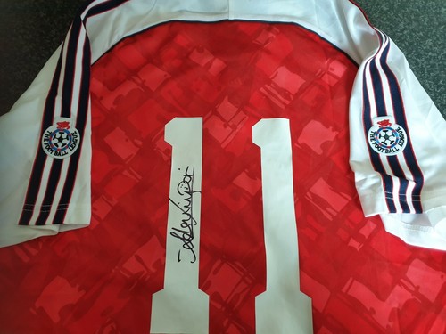 Anders Limpar SIGNED Arsenal 1991 Title 