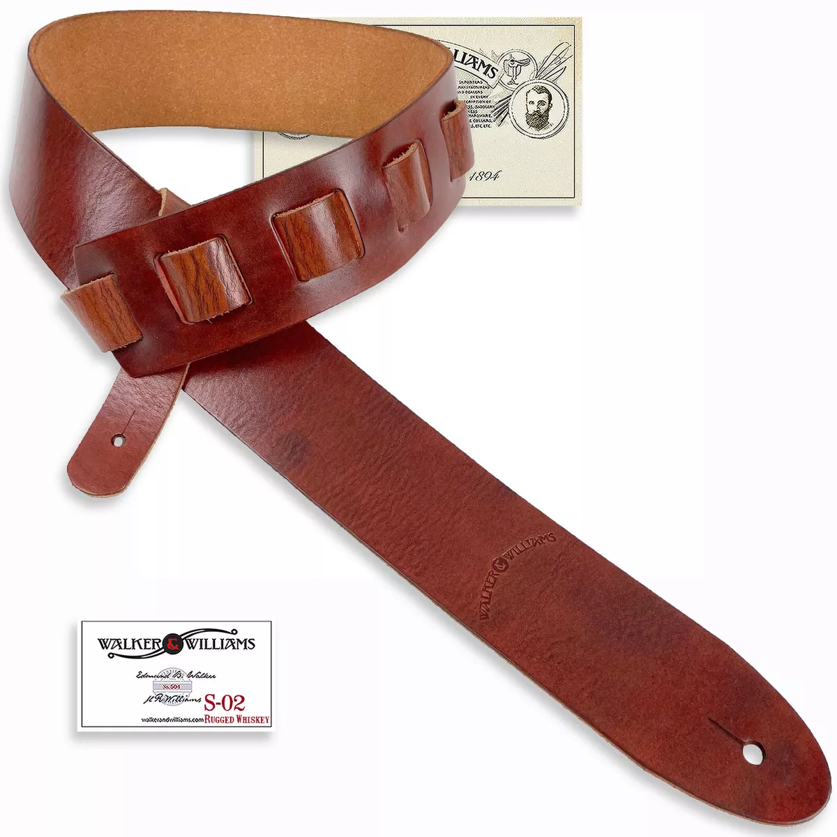 Walker and williams cheap leather guitar straps