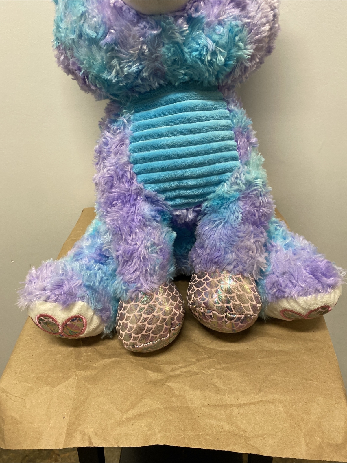 Spark Create Imagine 16" Big Sparkly Eye Large Plush Multicolor Cat NWT