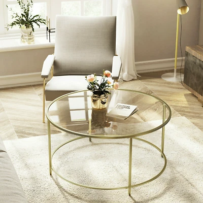 Couchtisch Wohnzimmertisch Beistelltisch Kaffeetisch Glastisch Sofatisch TGL21G - Bild 1 von 4