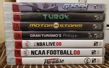 PS3 Blu-ray Video Games Lot Of 7 Gundam Crossfire, TUROK, NBA LIVE and More...