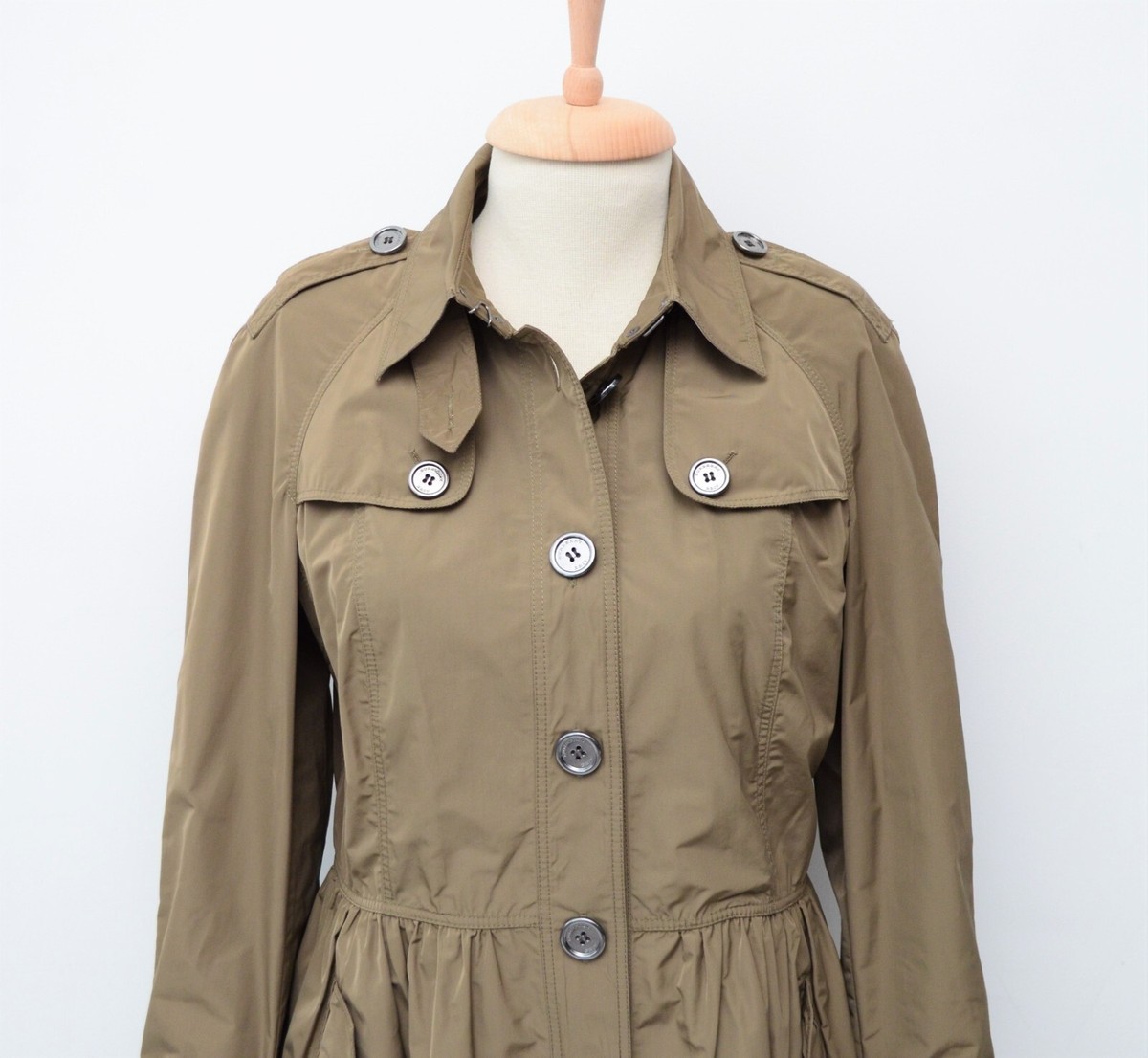 Women's Burberry Brit Trench Coat Jacket Windbreaker Size 40 UK12