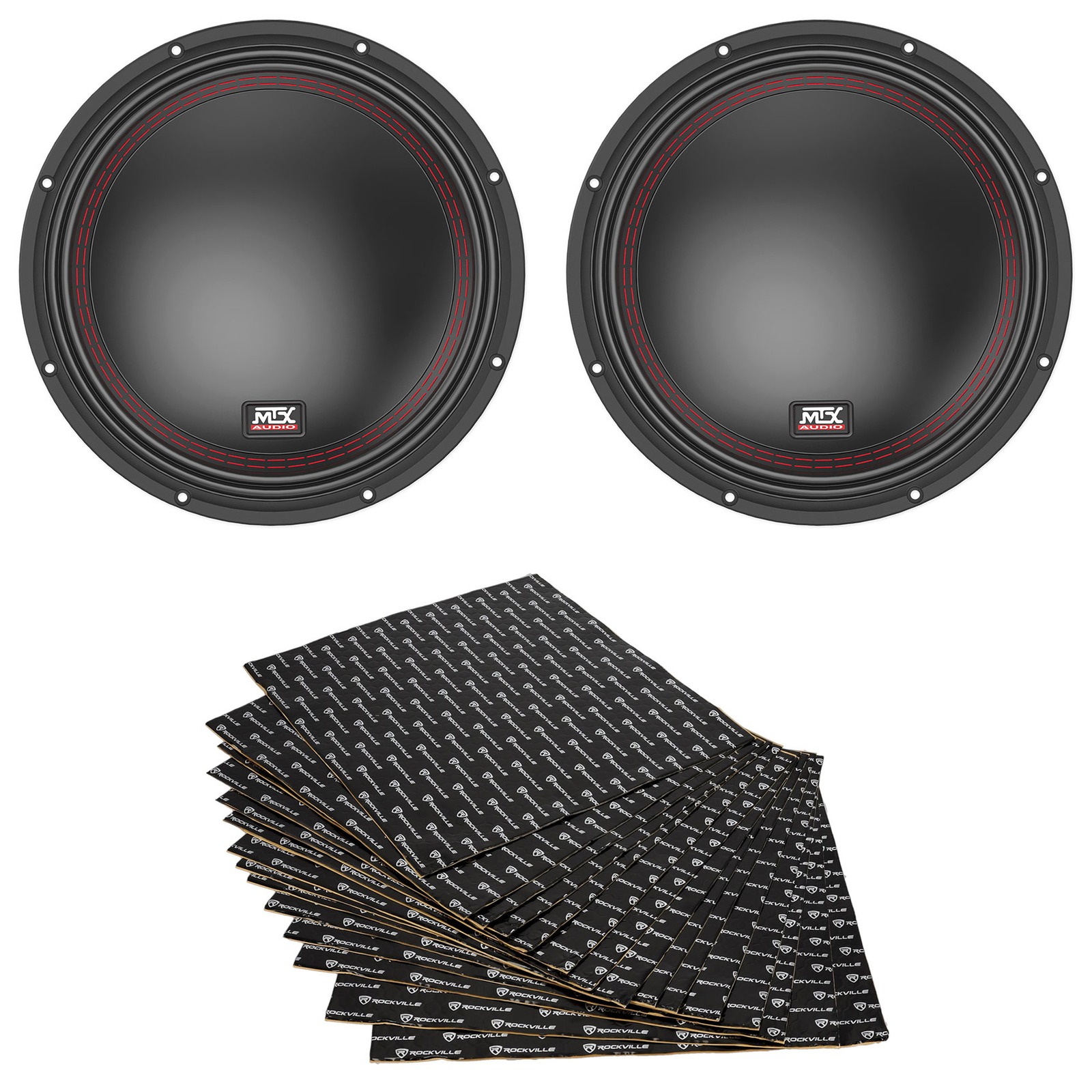 2 MTX 5510-22 10 2-омных автомобильных сабвуферов DVC мощностью 800 Вт Комплект для подавления звуковой вибрации 37890₽