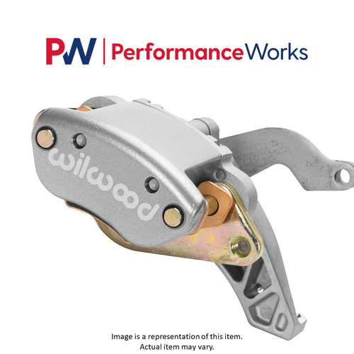 Wilwood MC4 Mechanical Aluminum Right Caliper Silver 1 Piston 1.11" / 0.81 Rotor - Picture 2 of 10