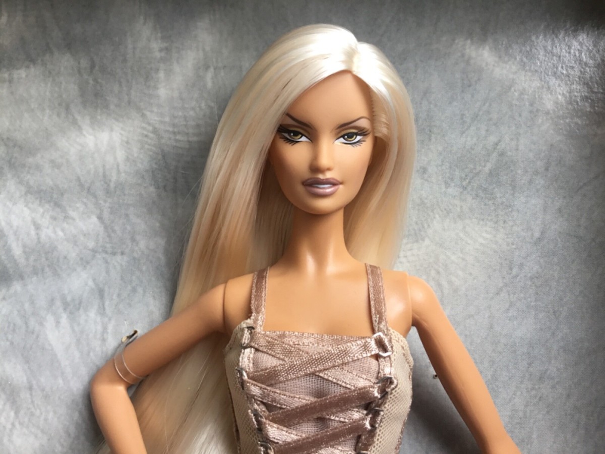 2004 VERY RARE EDITION Gold Label Designer Versace Barbie Doll | eBay