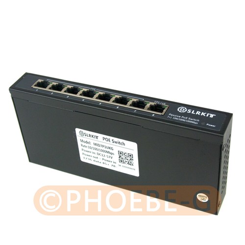 ALL Gigabit 48V 240W 8 Ports 7 PoE Injector Power Over Ethernet Switch UK Plug - Picture 4 of 6