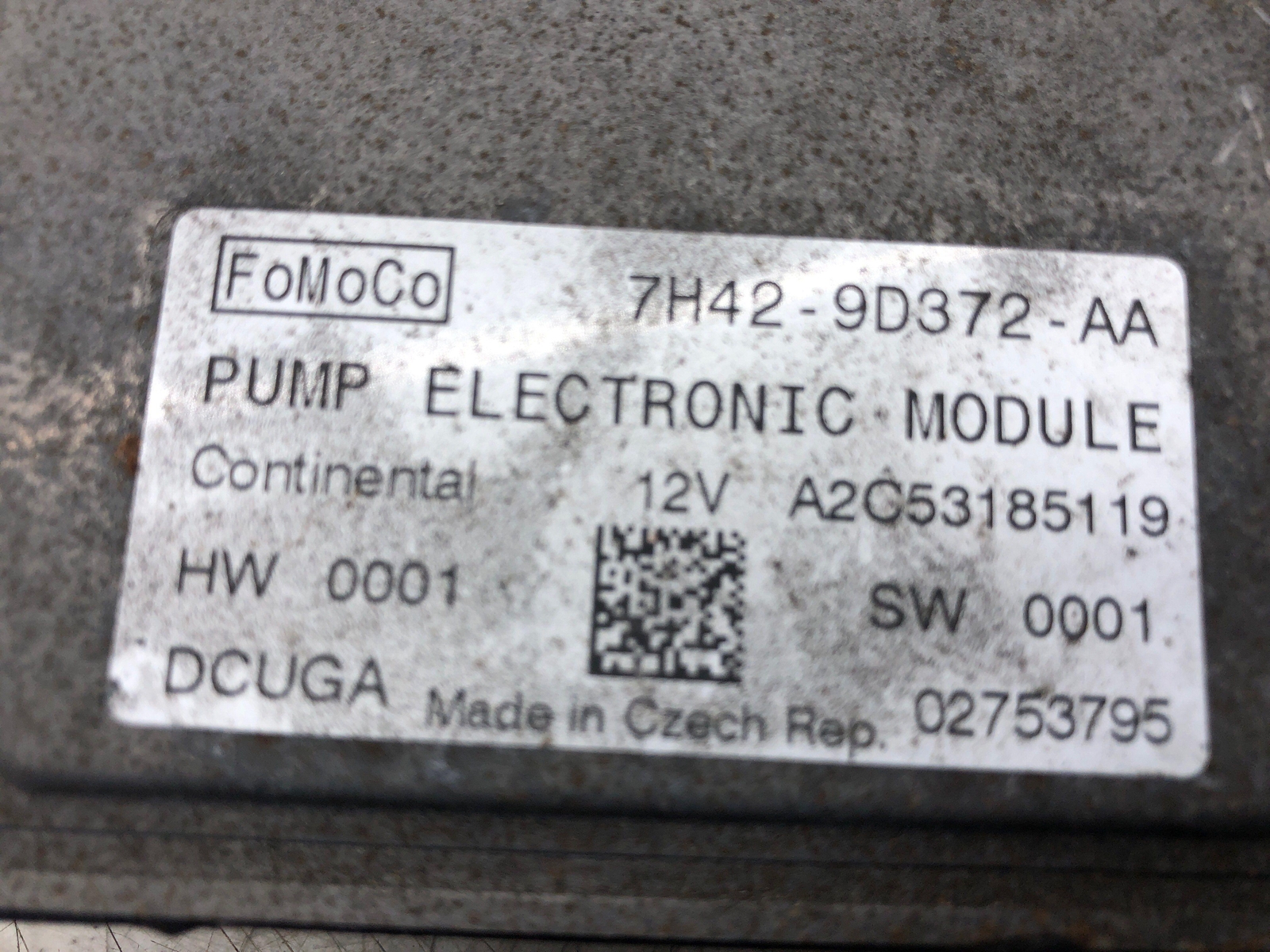 ASTON MARTIN RAPIDE (B) FUEL PUMP CONTROL MODULE UNIT 7H42-9D372-AA OEM