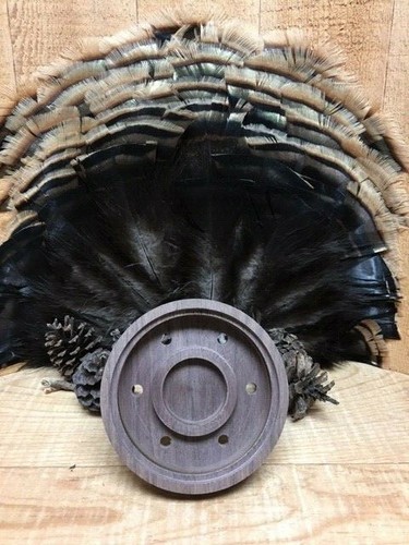 1-Ready to Customize Walnut Turkey Call Pot Unfinished - Picture 2 of 2