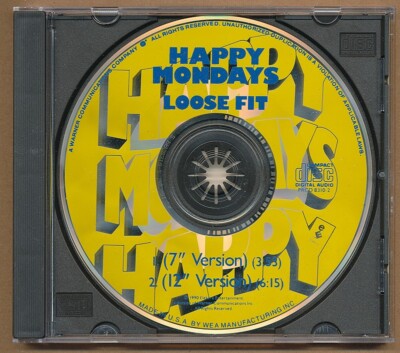 Happy Mondays - Loose Fit RARE promo CD single w/ 7