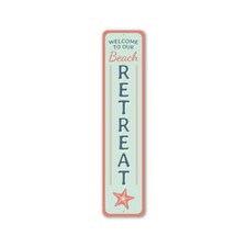 Beach Retreat Metal Sign