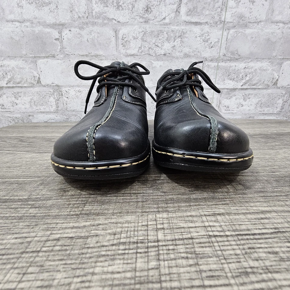 Soft Spots Shoes Women's 7.5 M Black Lace Up Round Toe Upper Leather - image 2 of 4