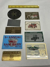 1960s ! Brass Judge Badges AACA Award Region Auto Show Dash Plaque Car Hot Rod