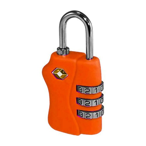 2x Tosca TSA Approved Luggage Bag Security Combination Safety Lock - Orange - Picture 2 of 2