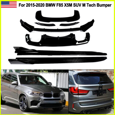 For 2014-2018 BMW F85 X5M Front Splitter Rear Diffuser Roof Spoiler Side Skirts