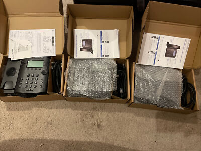 Polycom VVX 311 Desktop Phone PoE 6-Line (2201-48350-001) Lot Of 3