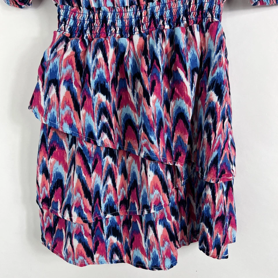 Vestido Justice Jóvenes Niñas Talla 10 Manga Corta Hasta la Rodilla Línea A Cintura Elástica Foto 3 de 4