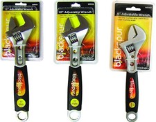 ADJUSTABLE SPANNER WRENCH SOFT GRIP HANDLE OPEN JAW HEAVY DUTY 8"/10"/12" inch