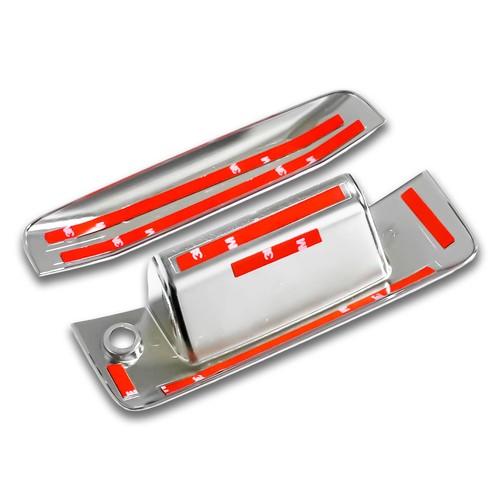 2PC For Chevy GMC Chrome Tailgate Door Handle Cover w/ Keyhole W/o Camera Cutout - Picture 4 of 4