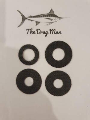 Carbon-tex Carbon Drag Washers Abu Garcia Alphamar LC SYN 16, LC SYN 20