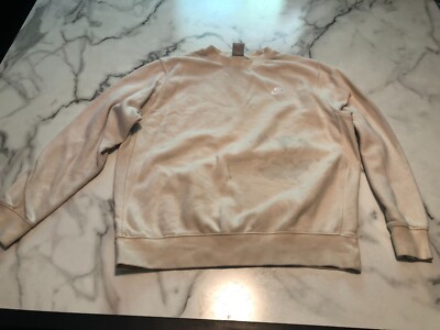 cream nike spell out sweatshirt